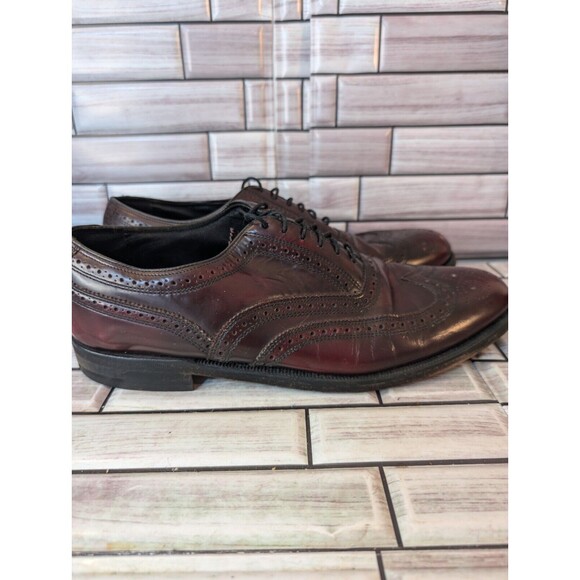 Florsheim Men\'s Wingtip Oxford Dress Shoe Burgundy Size 9 D Leather Upper main image 8